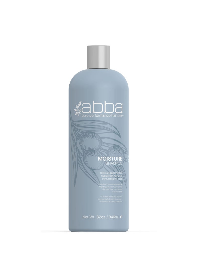 ABBA Moisture Shampoo Olive Peppermint Oil 32 Fl Oz Pack of 1