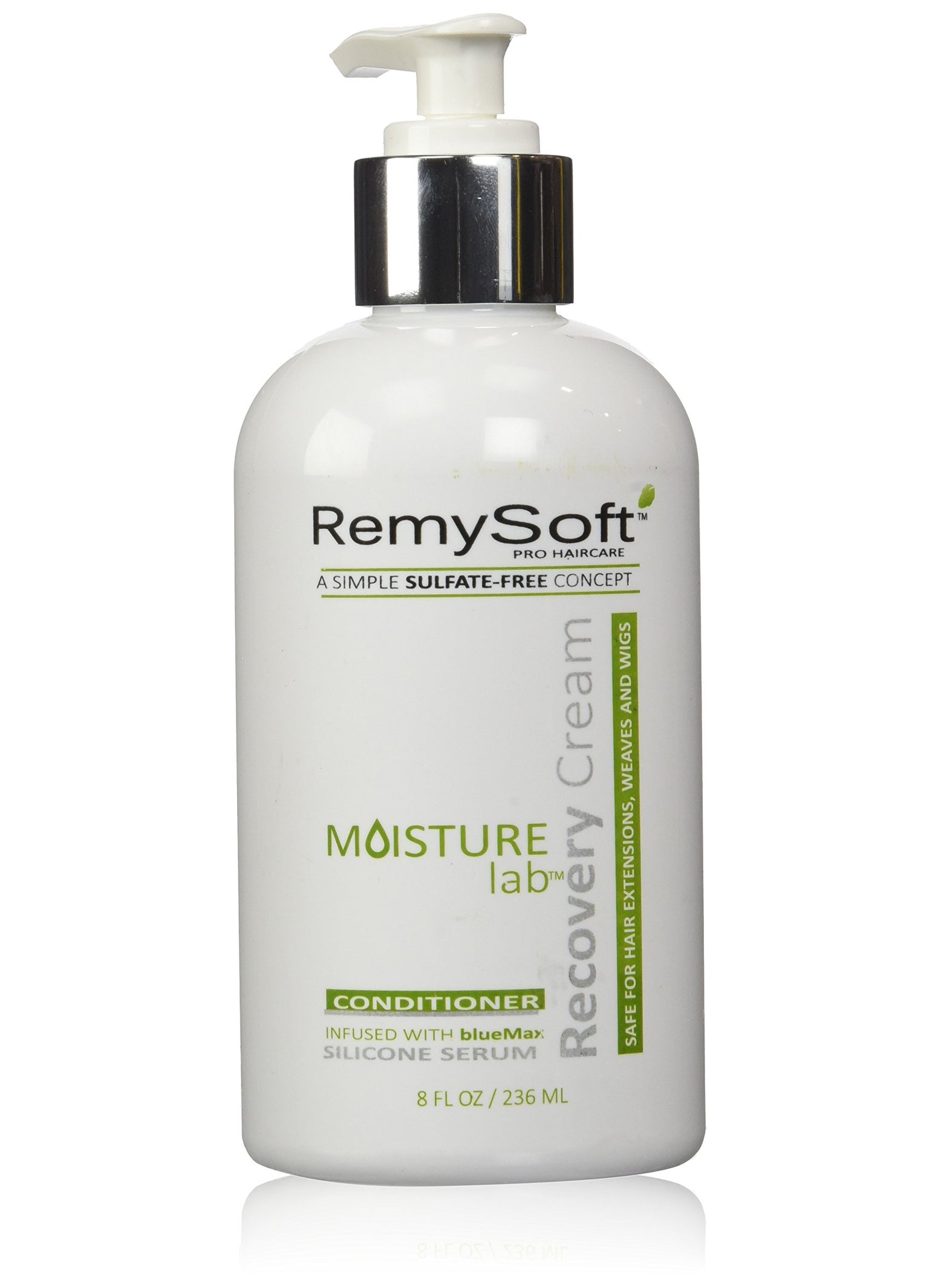RemySoft Moisturelab Recovery Cream - Safe for Hair Extensions, Weaves and Wigs - Salon Formula Conditioner 8oz - Gentle Sulfate-free Lather