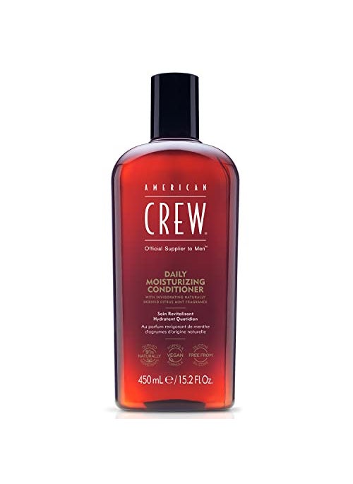American Crew Conditioner for Men, Daily Moisturizer, Naturally Derived, Vegan Formula, Citrus Mint Fragrance, 15.2 Fl Oz