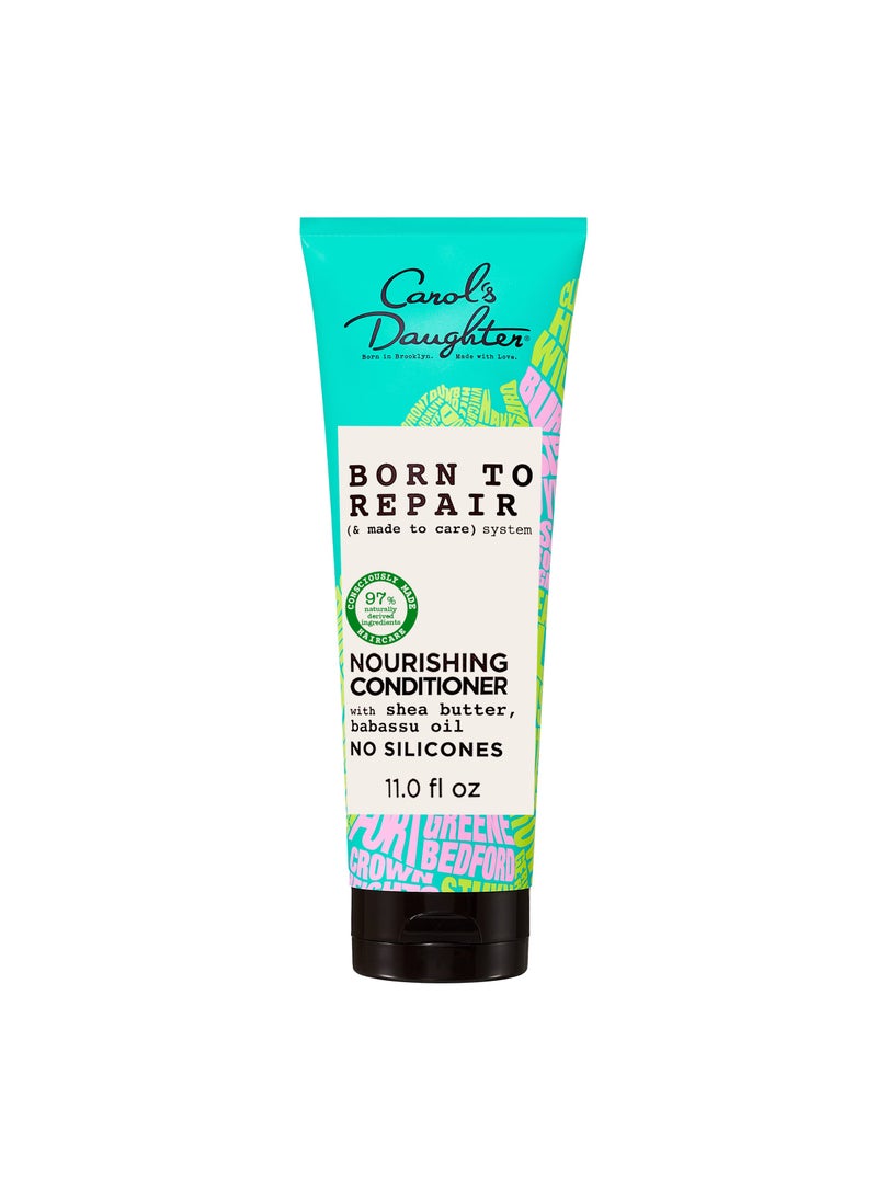 Carol's Daughter Born To Repair Nourishing Conditioner, Sulfate-Free Hair Care for Curly Hair with Shea Butter, 11 Fl Oz