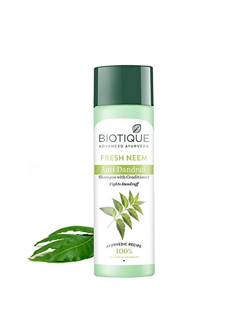 Biotique Margosa Anti-Dandruff Shampoo & Conditioner 190Ml/ 6.42 Fl.Oz I Leaves Hair Fresh, Lustrous And Full Of Natural Body