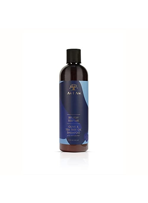 As I Am Dry & Itchy Scalp Care Shampoo - 12 ounce - Fights Dandruff and Seborrheic Dermatitis - Enriched with Zinc Pyrithione, Olive Oil, and Tea Tree Oil