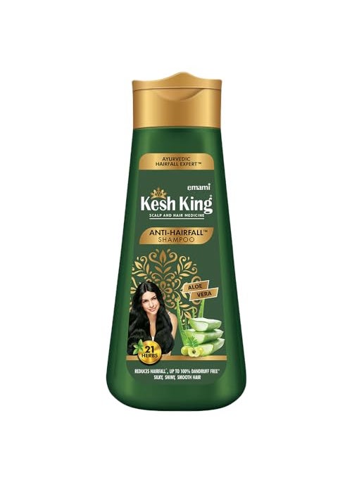 KESH KING Anti Hairfall Shampoo | with 21 Ayurvedic Herbs & Aloe Vera | Provides Healthy Nourished Scalp | for Shiny & Smooth Hair | 6.76 Fl Oz/200ml