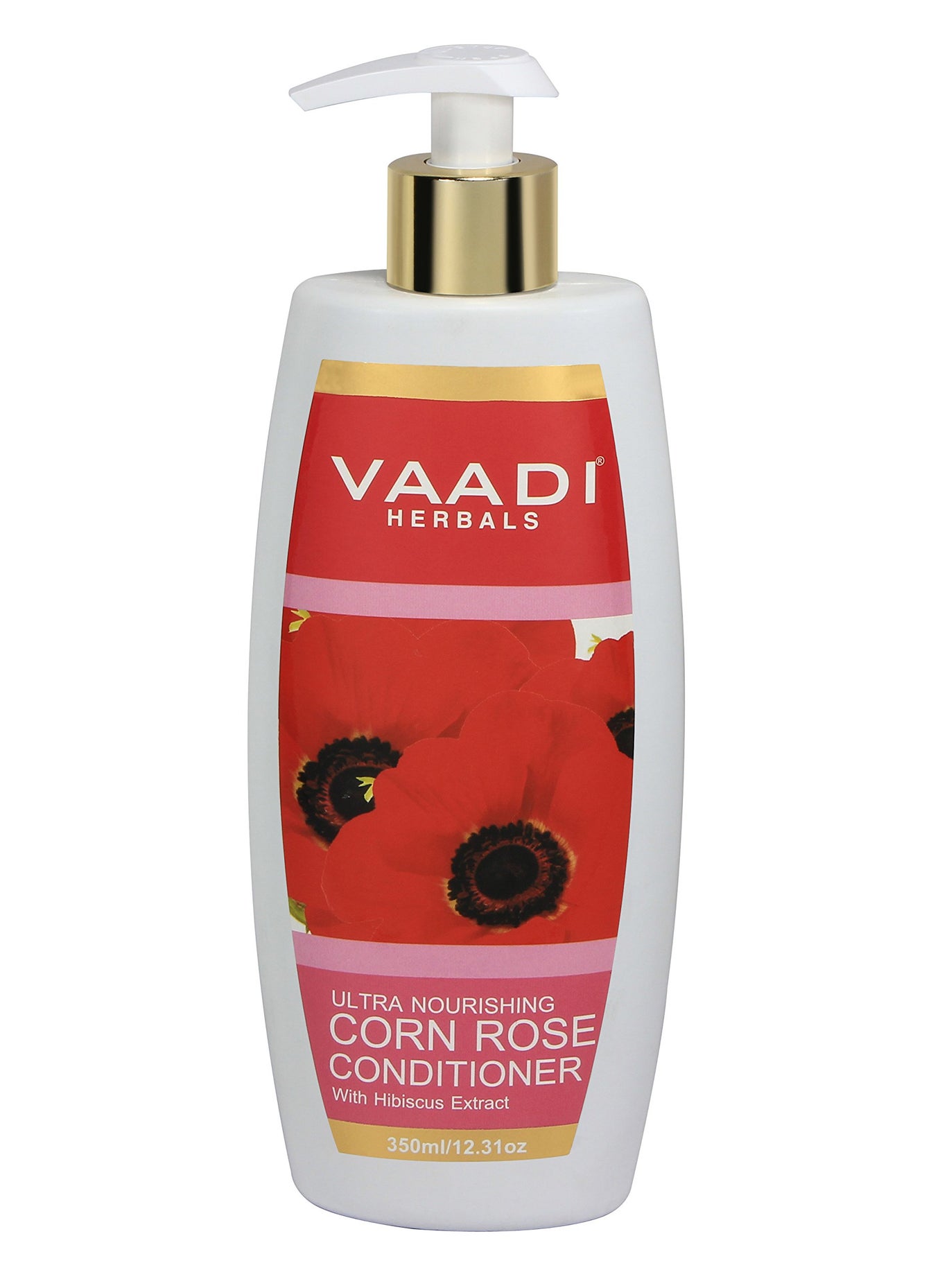 Ultra Nourishing Conditioner - Corn Rose Conditioner with Hibiscus Extract - Herbal Conditioner - Sulfate Free - Scalp Therapy - Moisture Therapy - ALL Natural - 350 ml - 11.8 Ounces - Vaadi Herbals
