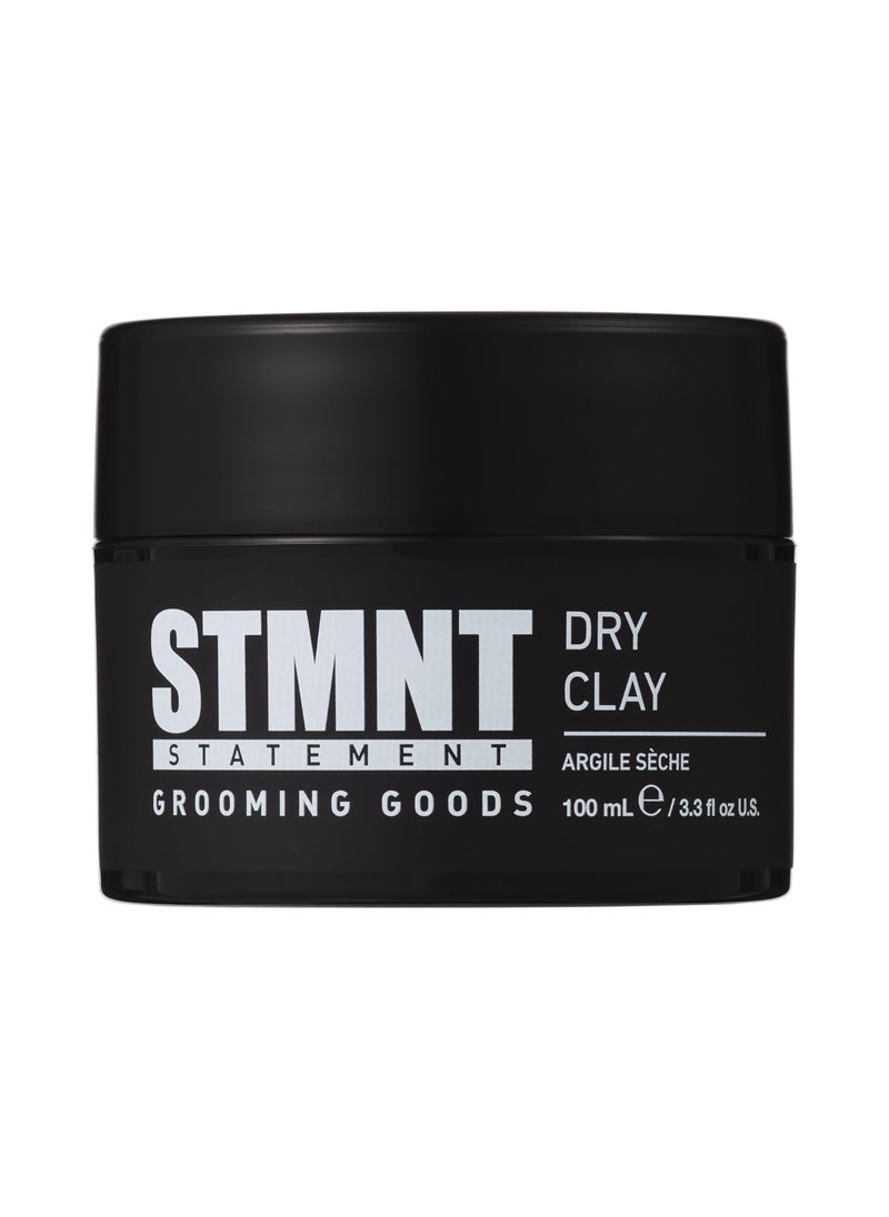 STMNT Grooming Goods Dry Clay, 3.38 oz | Extra Matte Finish | Super Strong Control | Easy to Wash Out