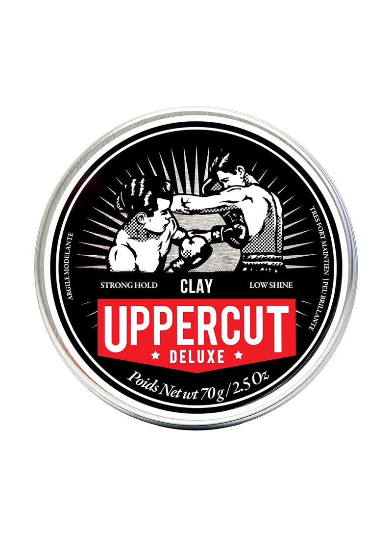Uppercut Deluxe Clay, Strong Hold, Low Shine, 2.5 Ounces