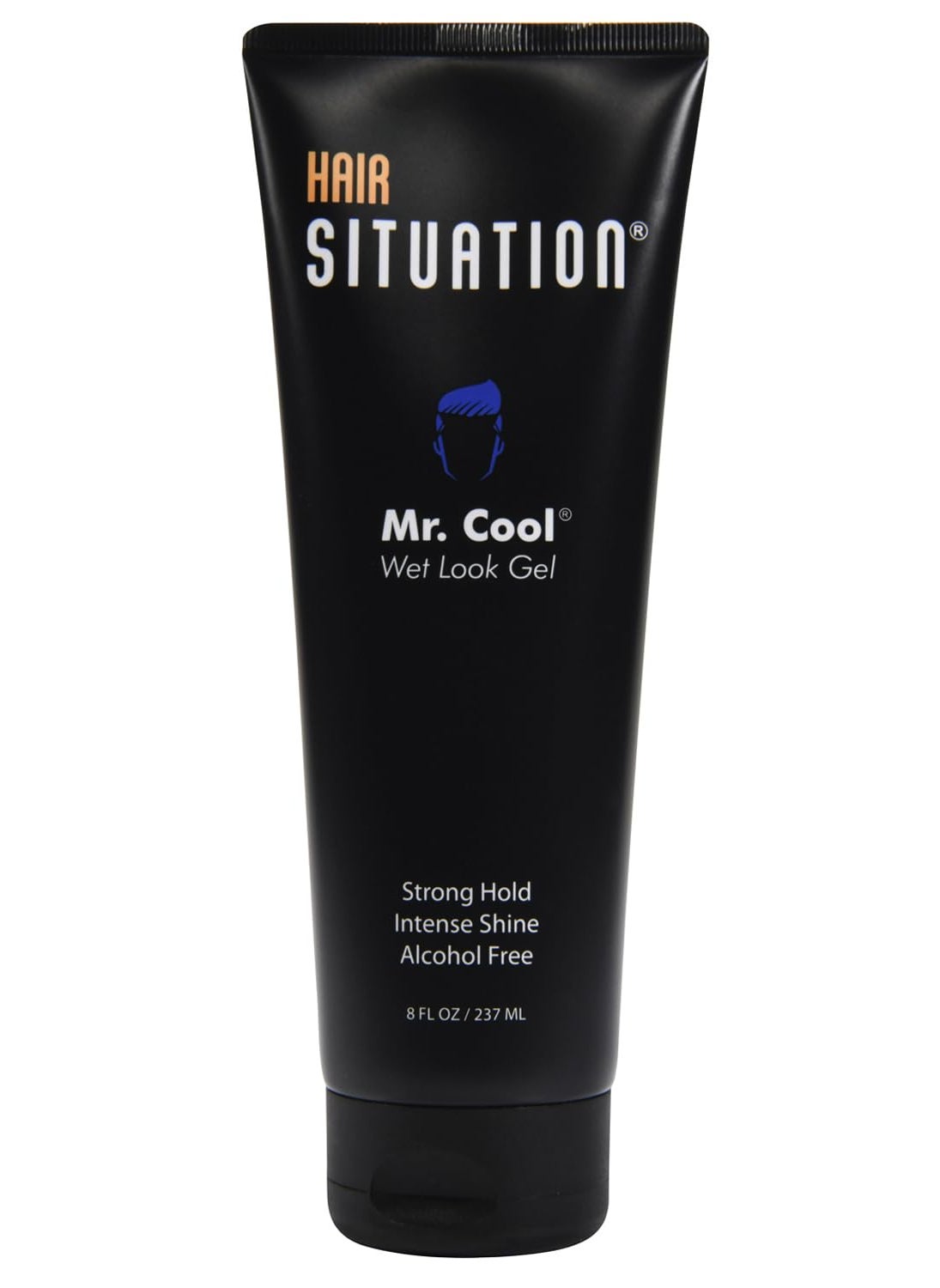 Hair Situation Mr. Cool Wet Look Hair Gel - Strong Hold, High Shine, Alcohol-Free, Clear Styling Formula, Anti-Humidity Frizz Control, Non-Flaking, Non-Greasy, Long-Lasting for All Hair Types 8 Fl Oz