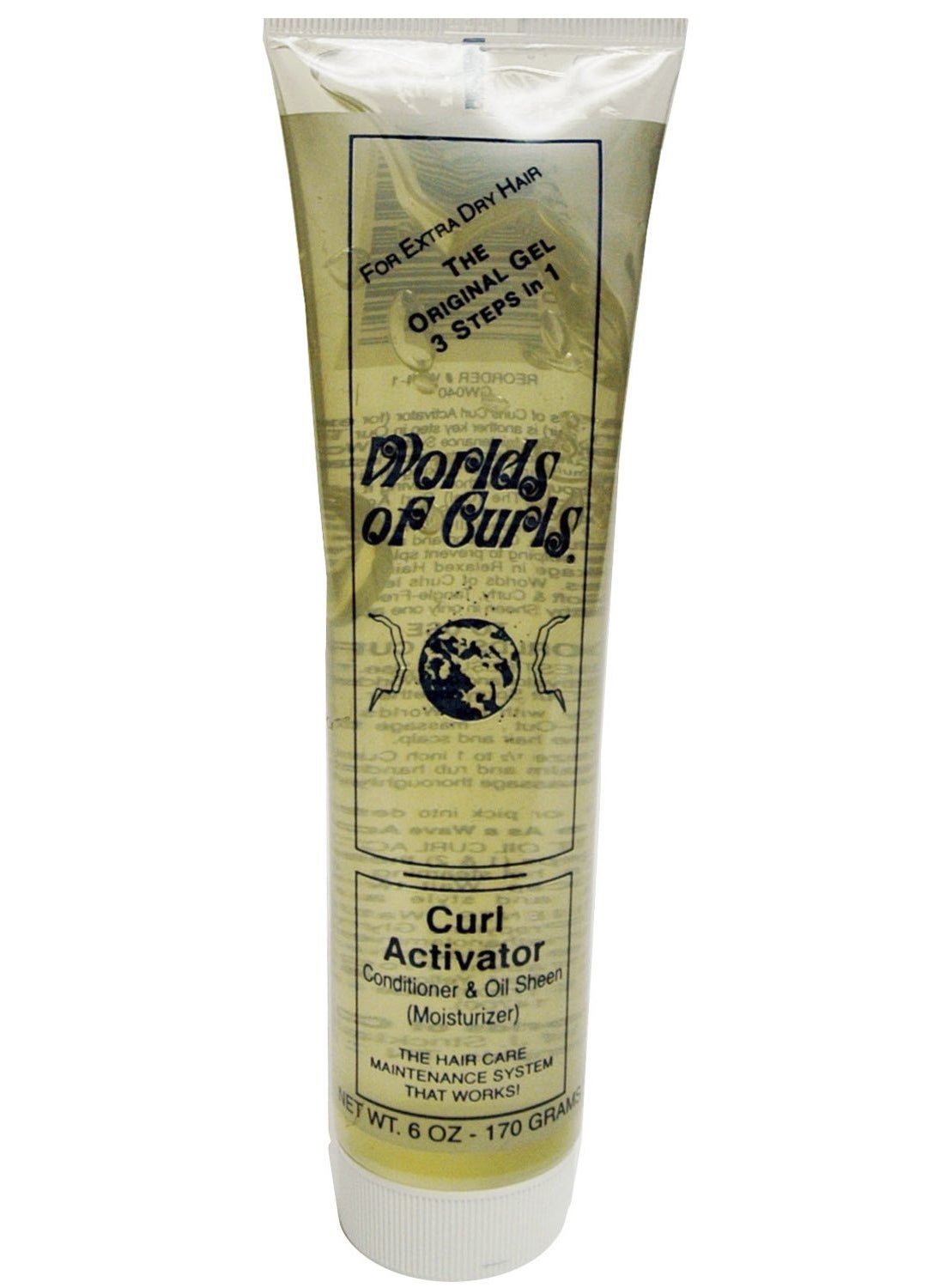 Worlds Of Curls Curl Activator Gel for Extra Dry Hair, 6 Oz