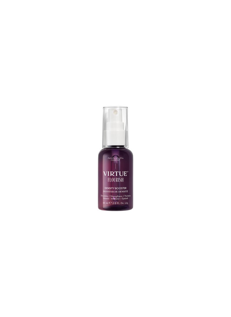Virtue Flourish Hair Thinning Density Booster Spray Treatment, Hair Growth Product Thickens Hair, Sulfate Free, Color Safe