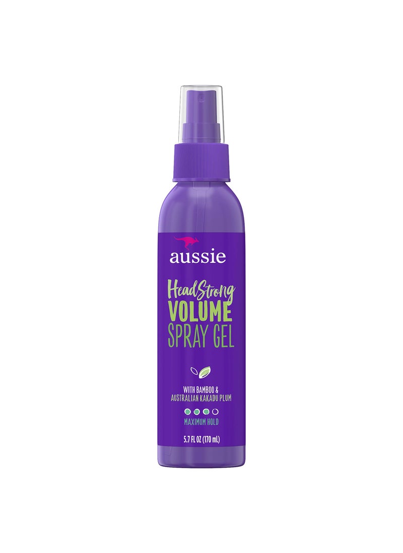 Aussie Headstrong Volume Spray Hair Gel, Maximum Hold, 5.7 oz (Pack of 2)