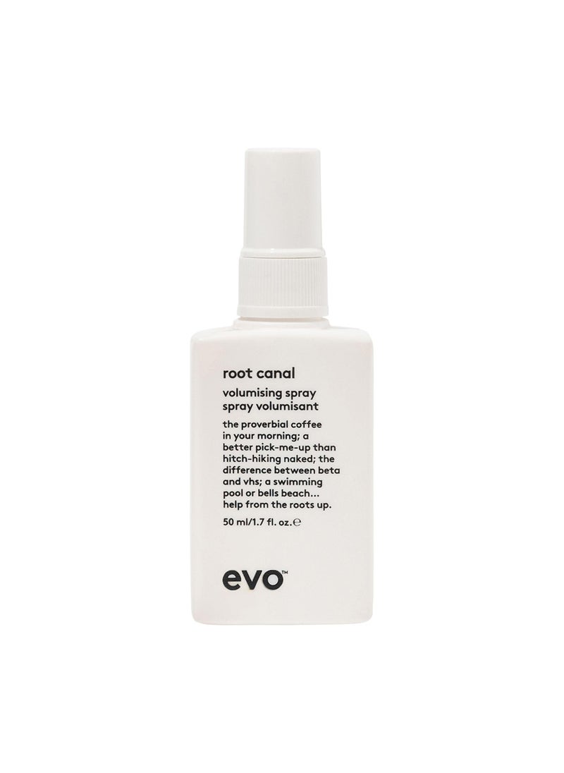 EVO Root Canal Volumizing Spray - Texture Boost Supports Roots Natural Thickening Lightweight Hair Styling Spray - Travel Size, 50ml / 1.7fl.oz