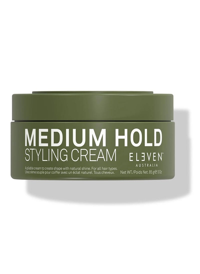 ELEVEN AUSTRALIA Medium Hold Styling Cream Create Shape With a Natural Shine - 3 Oz