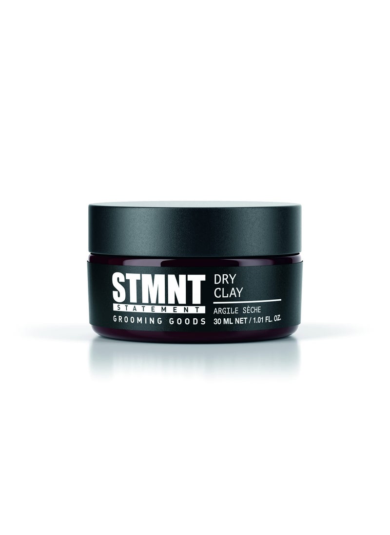 STMNT Grooming Goods Dry Clay, 1.01 oz | Extra Matte Finish | Super Strong Control | Easy to Wash Out