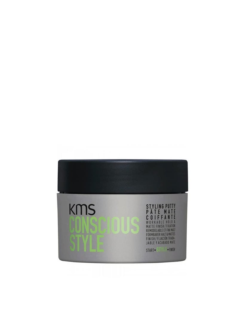 KMS CONSCIOUSSTYLE Matte-Texture Finish Styling Putty 75mL, 2.5 fl. oz.