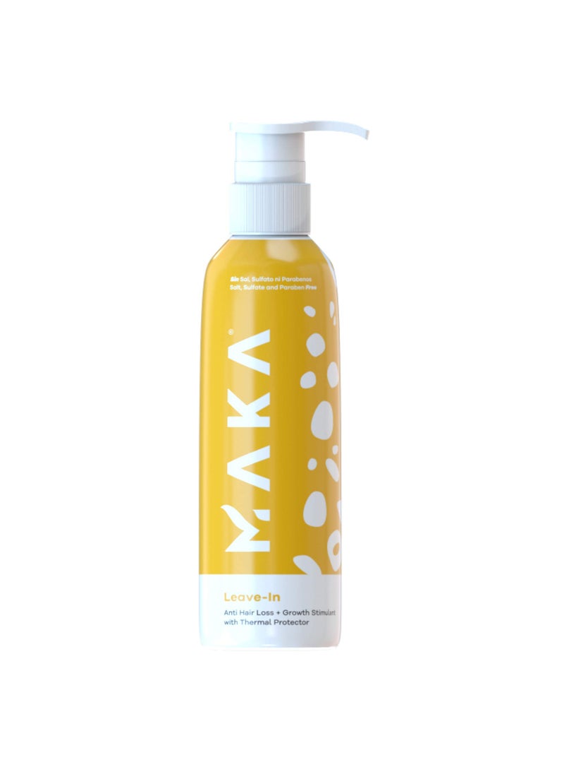 Maka Capillary Health Leave-In with Heat Protection and Oil Control, Anti Hair Loss + Moisturizing + Restructuring, 6.8 Fl Oz.