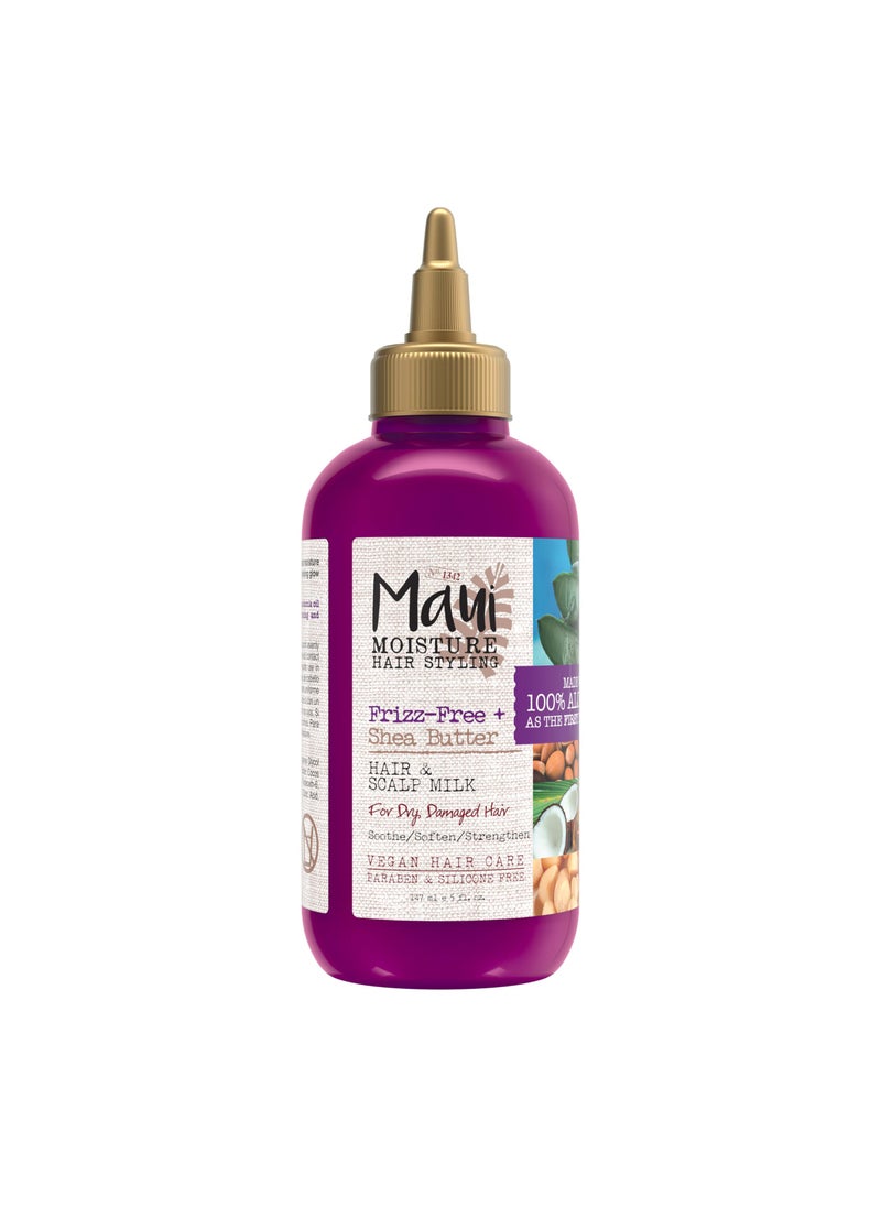 Maui Shea Butter Hair & Scalp Milk Treatment, Soothing, Hydrating, 5 fl oz