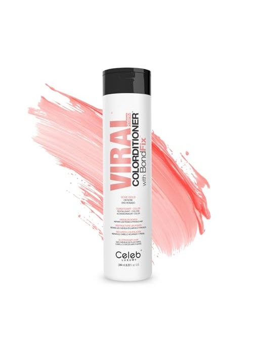 Celeb Luxury Intense Color Depositing Colorconditioner Conditioner + BondFix Bond Rebuilder, Vegan, Sustainably Sourced Plant-Based, Semi-Permanent, Viral and Gem Lites Colorconditioners