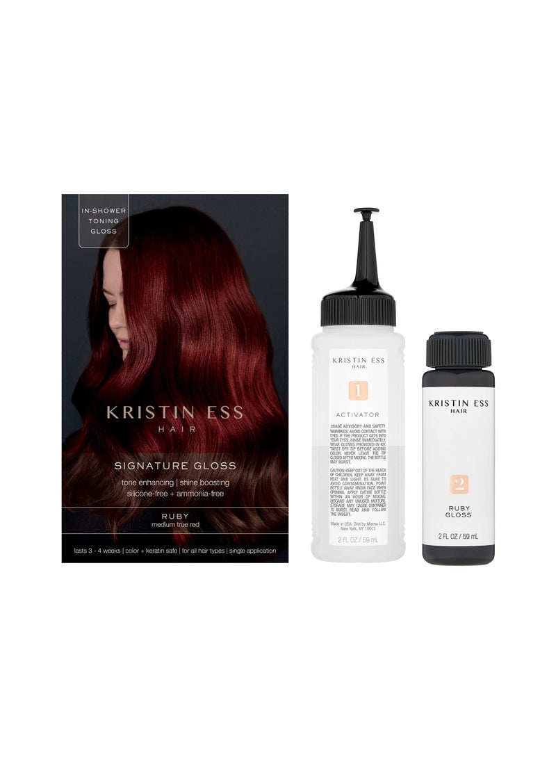Kristin Ess The One Signature Hair Gloss - Ruby: Medium True Red