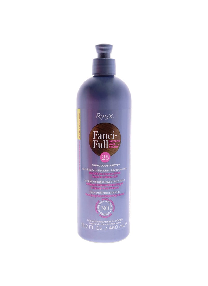 Roux, Fanci-Full Instant Hair Color Rinse, 23 Frivolous Fawn ,Temporarily Evens Tones, Blends Away Gray, 15.2 Oz