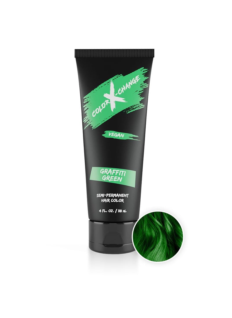 Color X-Change Semi-Permanent Hair Color - Graffiti Green - Vegan, PPD & Ammonia-Free