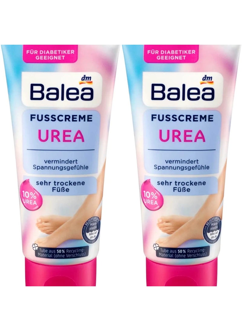 Balea Foot Cream Urea, 100 ml (pack of 2) - German product