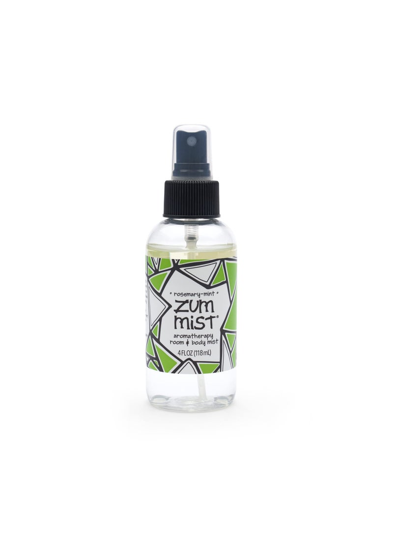 Zum Indigo Wild Mist Room & Body Spray - Aromatherapy Essential Oil Spray - Natural Body Mist & Room Spray - Rosemary-Mint Scent - 4 fl oz