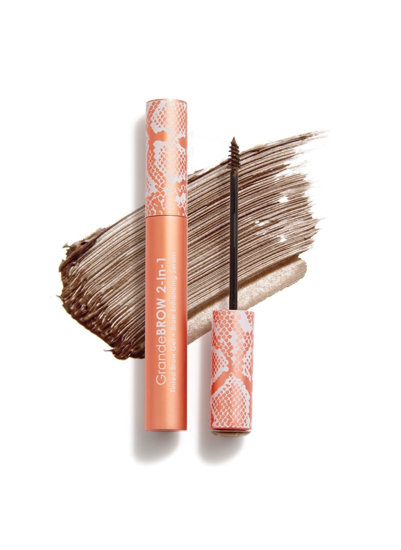 Grande Cosmetics GrandeBROW 2-in-1 Tinted Brow Gel + Brow Enhancing Serum, Medium
