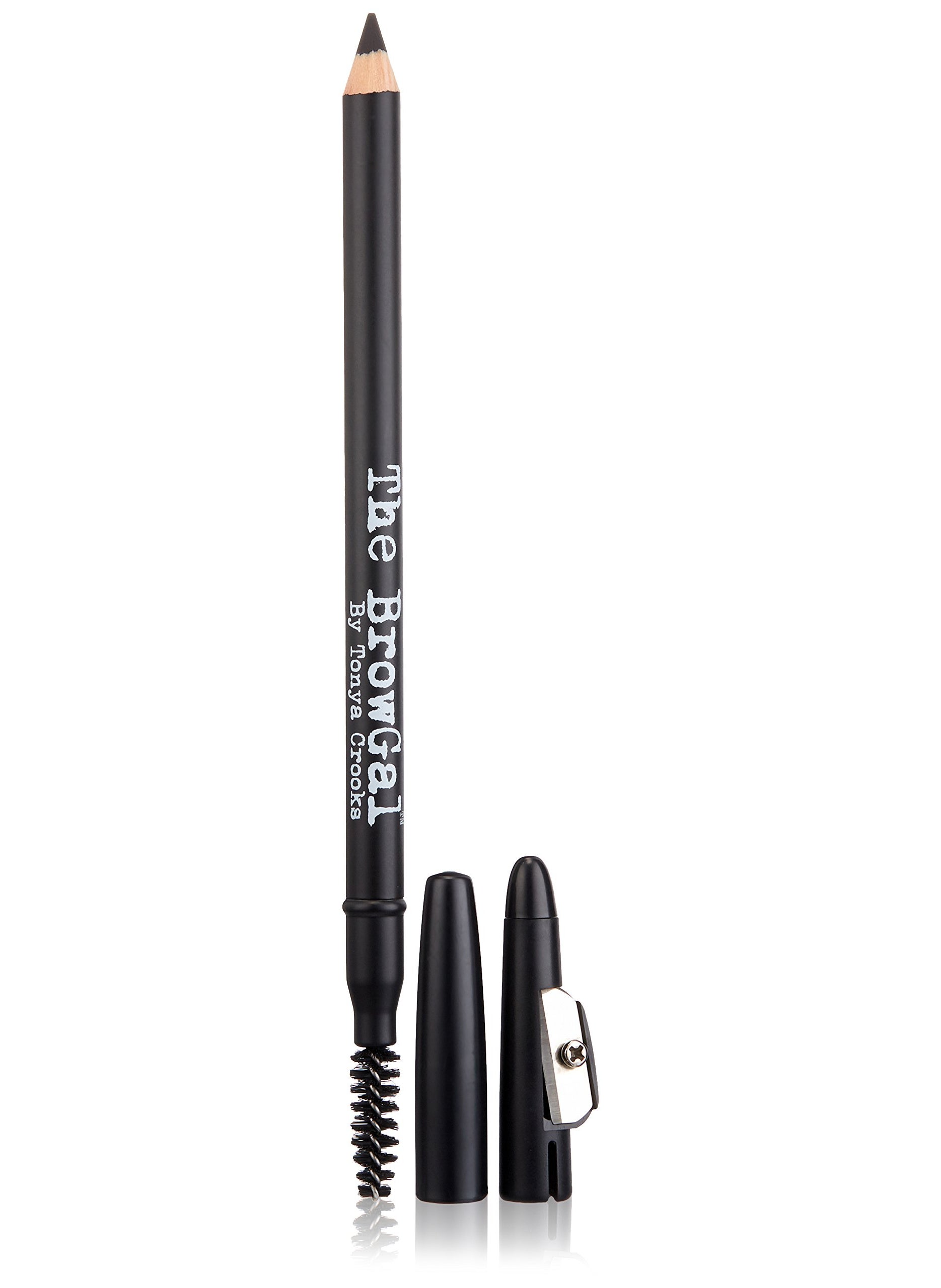 The BrowGal Skinny Eyebrow Pencil, Black, 0.04 Oz