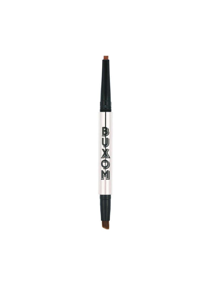 BUXOM Power Line Lasting Eyeliner, Creamy Retractable Eye Liner, Waterproof & Smudge Proof, Bladed Tip & Built-In Brush to Line & Define Eyes