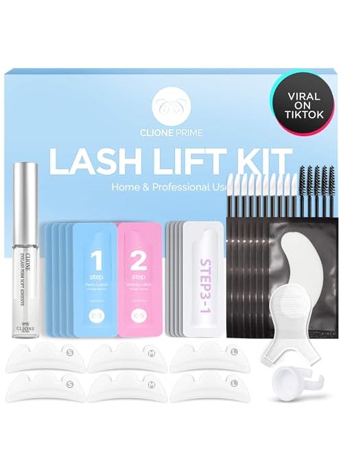 CLIONE PRIME Korean Lash Lift Kit - Eye Brow Lamination Kit Eyelash Perm Kit Eyelash Lift Kit Lash Perm Eyebrow Lamination