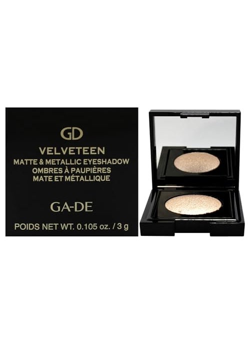 GA-DE Velveteen Metallic Eyeshadow Mono, 188 - Pearl Infused, Shimmer Eye Makeup - Silky-Soft, Densely Pigmented, Seamless Blend- 0.105 oz