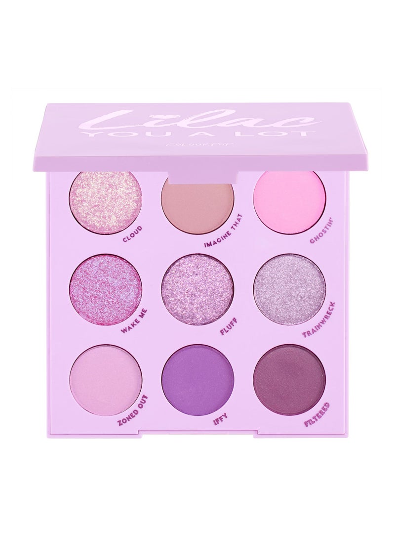 ColourPop Lilac You A Lot Shadow Palette - Purple Shadow Palette with Metallic and Matte Finishes - High-Pigment Makeup with a Long-Wearing Formula (0.3 oz)