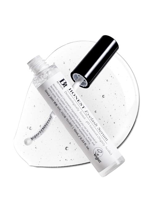 BENTON HONEST Eyelash Serum - Valentines Day Gifts for Her, Korean Skin Care Lash Serum with Hyaluronic Acid & Peptides | Eyelash Growth & Eyebrow Growth Serum (0.33 fl oz)