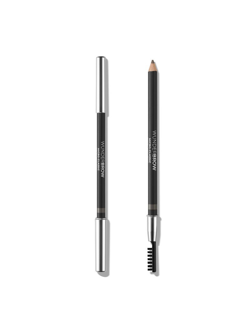 Wunderbrow Micro-Classic Brow Pencil, 2.5mm tip for precision filling, Vegan and Cruelty Free (Taupe-Grey)