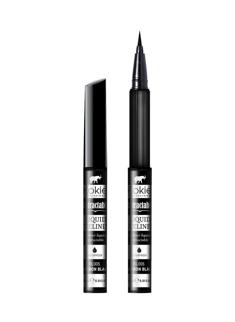 Kokie Retractable Liquid Eyeliner, Pointed Felt Tip, Waterproof & Smudge Free, Long-lasting, Vegan, Cruelty-Free