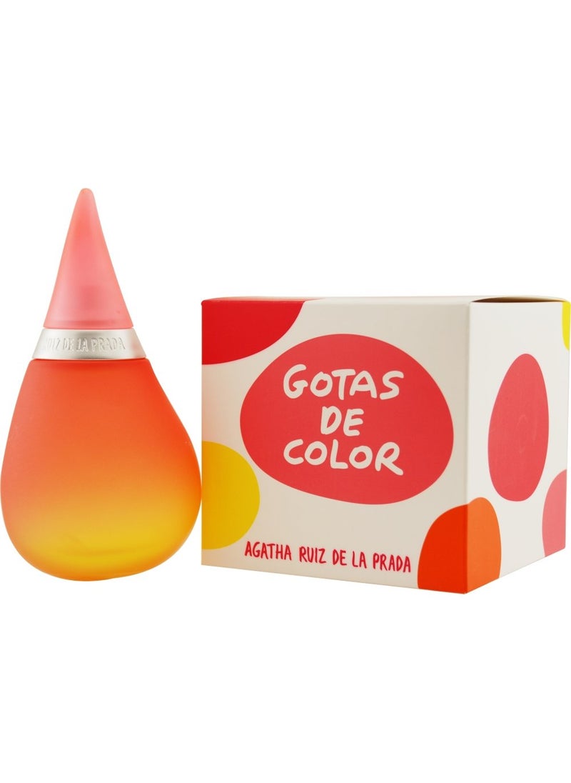 Agatha Ruiz De La Prada Gotas De Color Eau de Toilette Spray, 3.4 Ounce