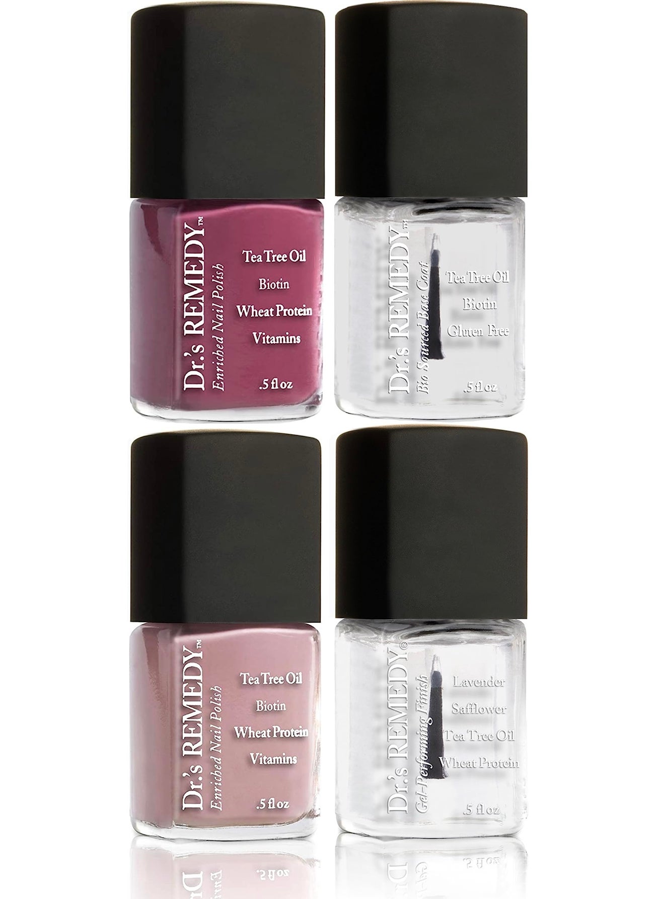 Dr.'s Remedy Enriched Nail Polish Kit DECADENT Decade Collection Set of 4