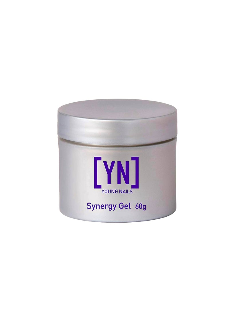 Young Nails Synergy Gel System, Building Gel - Hard Builder Gel, Superior Adhesion & Strength, Structured Nail Gel Builder - Build Gel, Pink, 60g