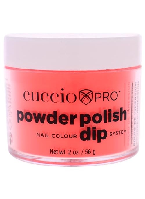 Cuccio Pro Cuccio Pro Powder Polish Nail Colour Dip System - Neon Red 2 Oz, 2 Ounce