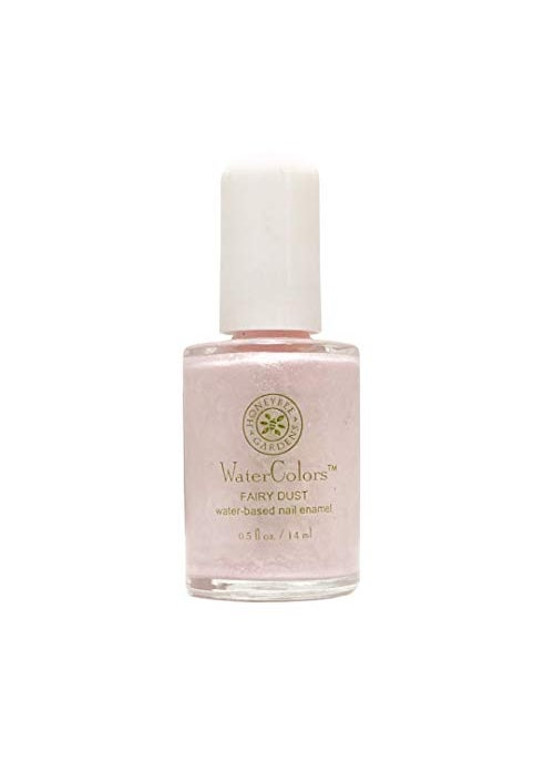 Honeybee Gardens Water-Based Nail Enamel, Fairy Dust, Iridescence & Shimmer Frosted Pink, Slightly Sheer, Eco-Friendly, Odorless & Vibrant Polish, 0.5 fl oz