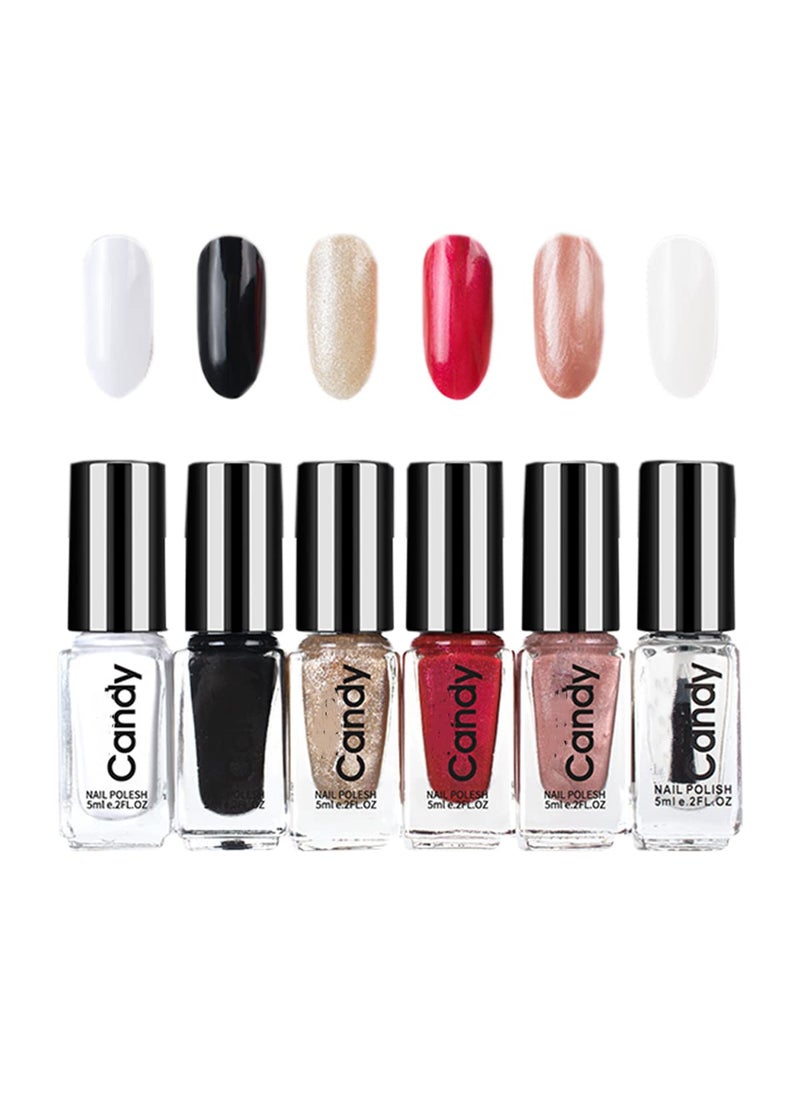 Tophany Dry Quickly Nail Polish - Not Easy Peel Off and Quick Drying Nail Polish Set for Women