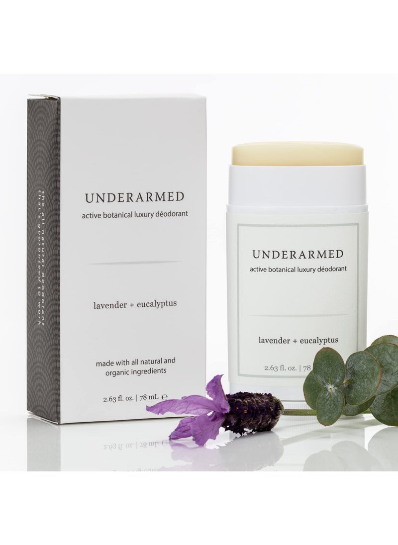 Underarmed Natural Aluminum-Free Deodorant, Long Lasting Odor Control with Organic Coconut + Essential Oils, Baking Soda, Raw Honey & Mineral Salt | All-Natural Non-GMO Vegan Formula For Women & Men