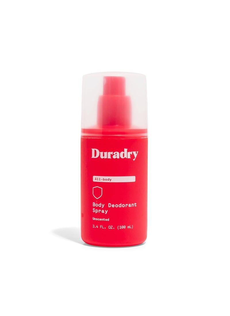 Aluminum-Free Whole Body Deodorant Spray for Men and Women - Unscented Deodorant for Whole Body, Natural Odor Neutralizer, Clear and Residue Free, Non-Staining, Cruelty-Free - 3.4 Fl Oz