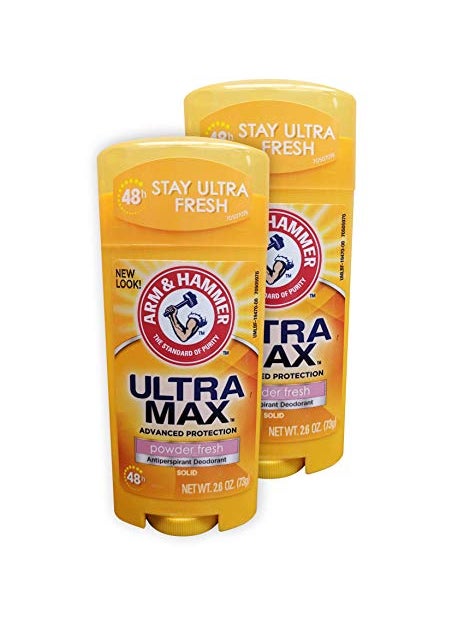 Arm & Hammer Ultramax Invisible Solid Powder Fresh Antiperspirant & Deodorant-2.6 oz, 2 pack