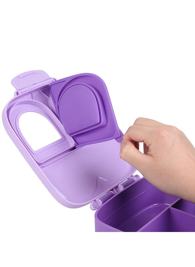 Bento Lunch Box With Handle - Purple