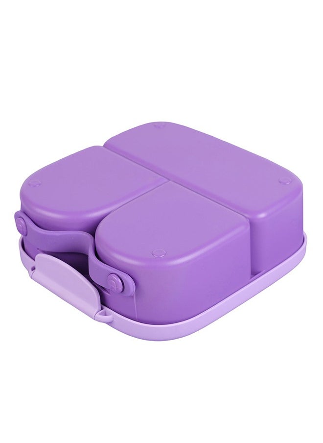 Bento Lunch Box With Handle - Purple