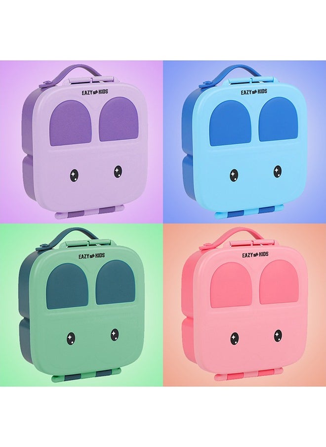 Bento Lunch Box With Handle - Purple
