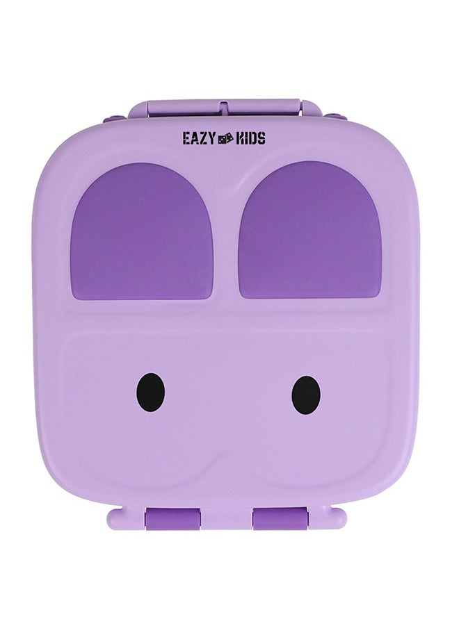 Bento Lunch Box With Handle - Purple
