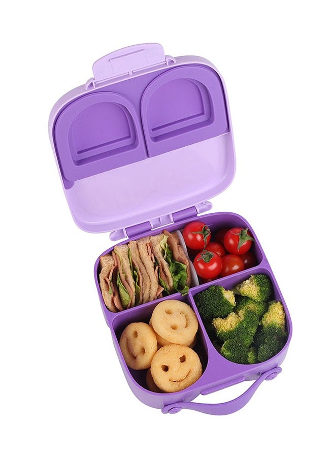 Bento Lunch Box With Handle - Purple