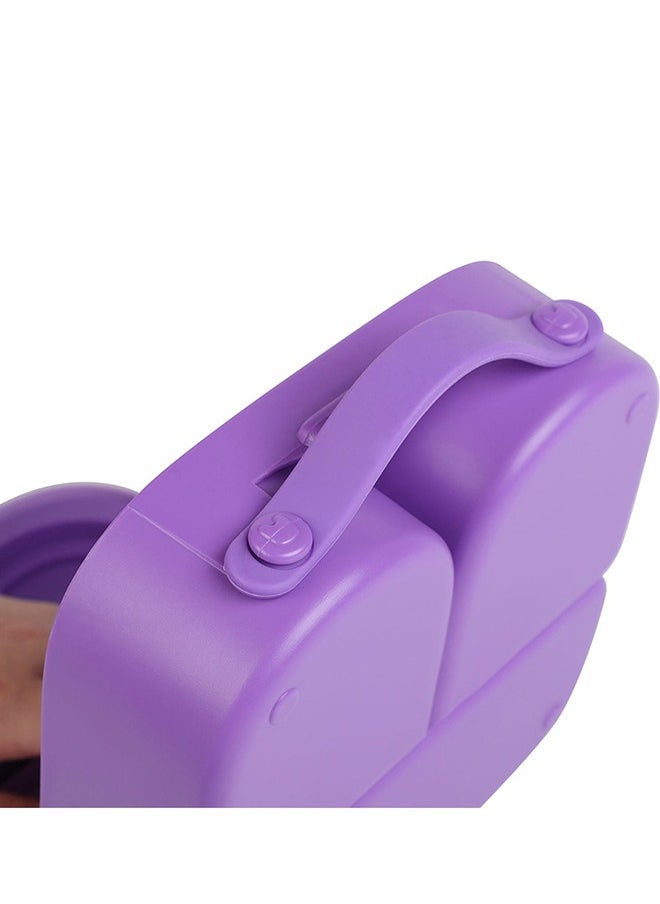 Bento Lunch Box With Handle - Purple